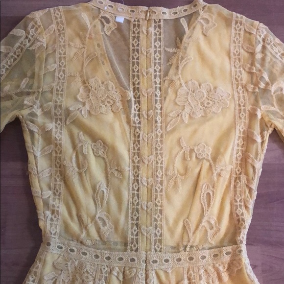 Socialite golden yellow romper - Picture 5 of 5